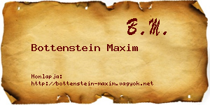 Bottenstein Maxim névjegykártya