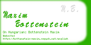 maxim bottenstein business card
